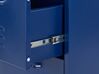 3 Drawer Metal Storage Cabinet Navy Blue WOSTOK_826198