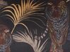 Conjunto de 2 almofadas decorativas pretas motivo tigre 45 x 45 cm RAMTEK_801367