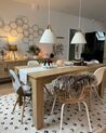 Mesa de jantar com efeito de madeira clara 180 x 90 cm VITON_905163