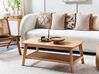 Coffee Table with Shelf Light Wood TULARE_823466