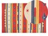 Kelim Teppich Baumwolle mehrfarbig 200 x 300 cm geometrisches Muster Kurzflor ALAPARS_869807