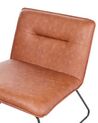 Faux Leather Armchair Brown COTULLA_860886