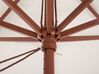 Tuinset 6-zits acaciahout bruin met parasol (12 opties) TOLVE_863824