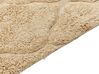 Teppich Baumwolle sandbeige 160 x 230 cm geometrisches Muster Kurzflor SANLIURFA_840543