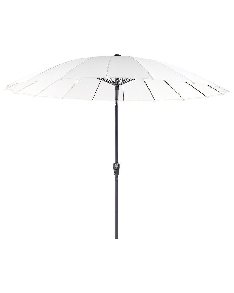 Parasol de jardin ⌀ 2.55 m beige clair BAIA_829142