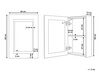 Armoire de toilette avec LED et miroir 40 x 60 cm noir MALASPINA_905852