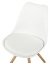 Conjunto de 2 sillas de comedor blanco/madera clara DAKOTA_712702