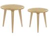 Conjunto de 2 mesas auxiliaries de madera de mango dorada NARRA_852045