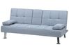Fabric Sofa Bed Light Grey ROXEN_701997