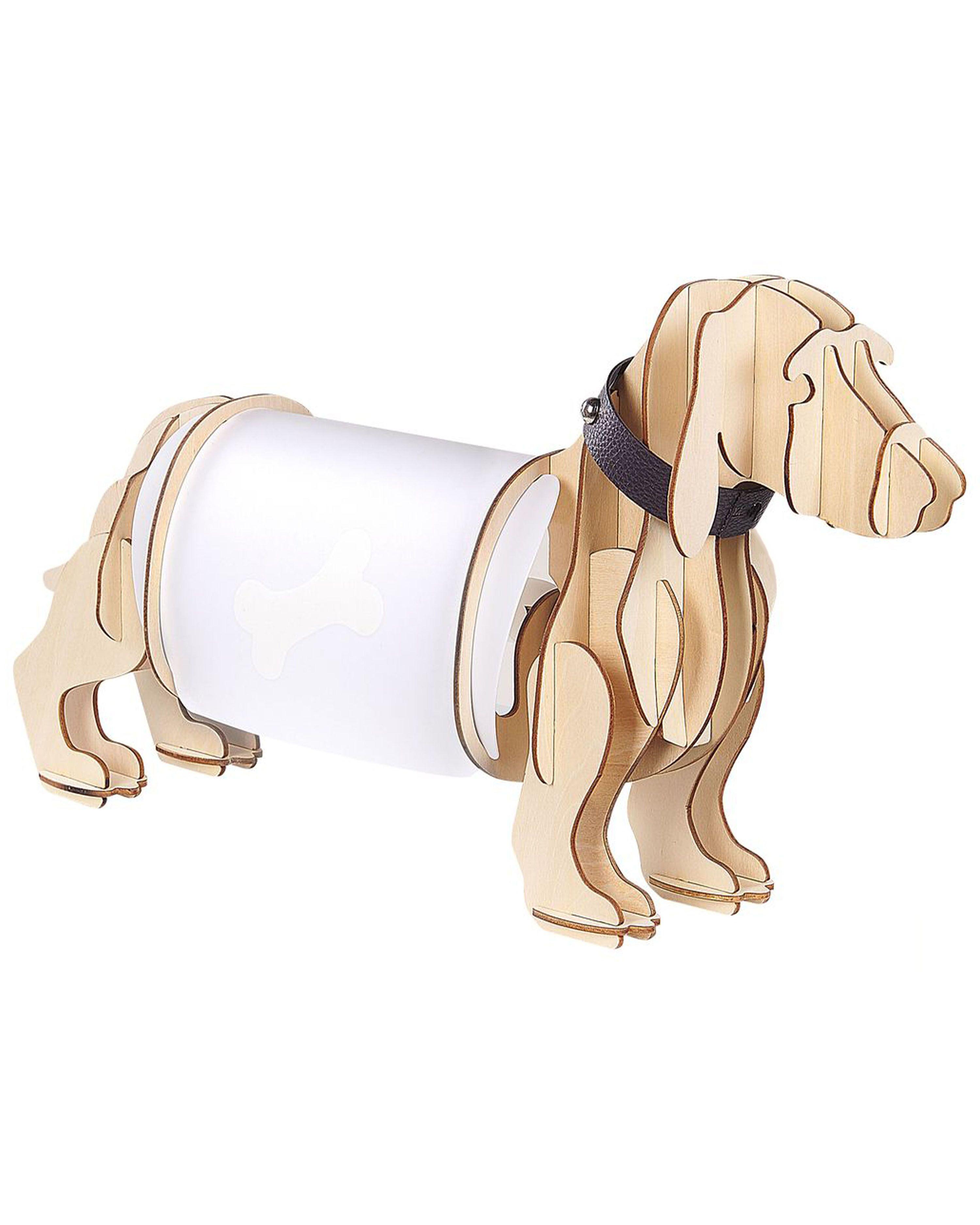 Pöytävalaisin vaalea puu LOUBIERE