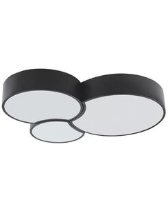 LED-kattovalaisin teräs musta YABU