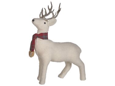 Decorative Figurine Reindeer 48 cm White MUSTOLA