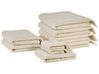Conjunto de 9 toallas de algodón beige ATIU_843348