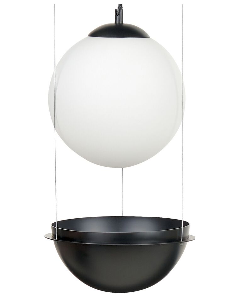 Lampe suspension en verre noire TOBINS_873274