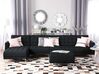 Right Hand Modular Fabric Sofa with Ottoman Graphite Grey ABERDEEN_715161