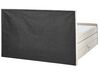 Boxspringbett Polsterbezug hellbeige mit Bettkasten hochklappbar 180 x 200 cm ARISTOCRAT_873780