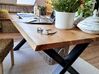 Table en  bois 180 x 95 cm marron/noir BROOKE_816721
