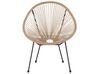 PE Rattan Accent Chair Natural ACAPULCO II_813840