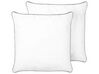 Set of 2 Microfibre Bed High Profile Pillow 80 x 80 cm PELISTER_898164