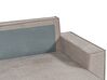 Left Hand Fabric Corner Sofa Bed with Storage Taupe KARILA_886025