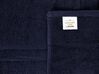 Set of 9 Cotton Terry Towels Dark Blue MITIARO_841771