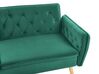 Velvet Sofa Bed Dark Green BARDU_792059