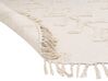Okrúhly bavlnený koberec ⌀ 140 cm béžový HARRAN_840593