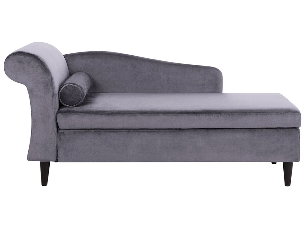 Dark grey chaise shop lounge