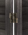 Wooden Folding 4 Panel Room Divider 170 x 163 cm Dark Brown AVENES_874061
