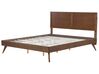Dřevěná postel 180 x 200 cm tmavě hnědá ISTRES_727949