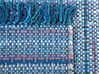 Tappeto blu marino rettangolare in cotone fatto a mano - 140x200cm - BESNI_483618
