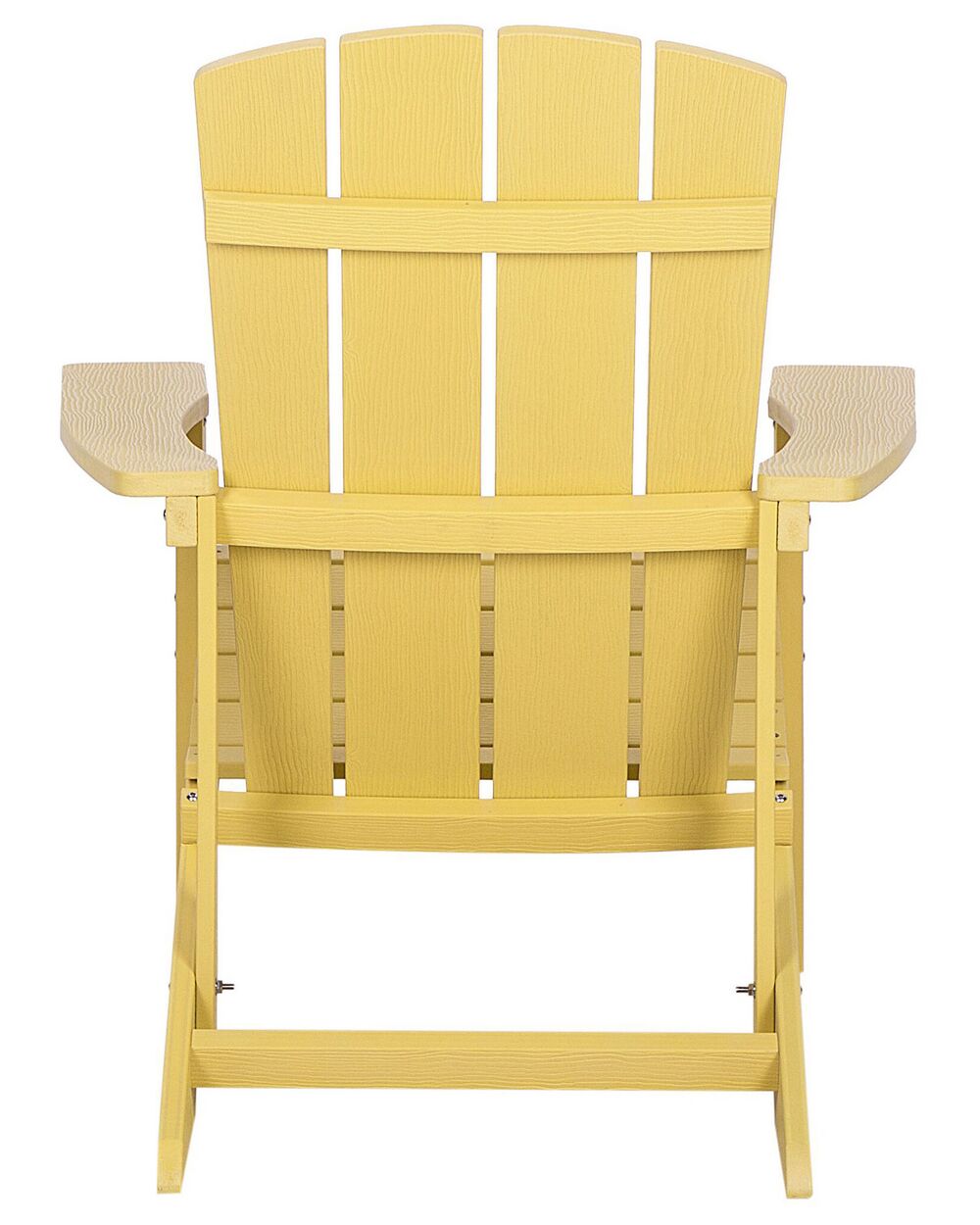 Garden Chair with Footstool Yellow ADIRONDACK Beliani.co.uk