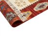 Kelim Teppich Wolle mehrfarbig 80 x 300 cm orientalisches Muster Kurzflor VOSKEHAT_858480