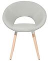Set of 2 Fabric Dining Chairs Light Grey ROSLYN_774100