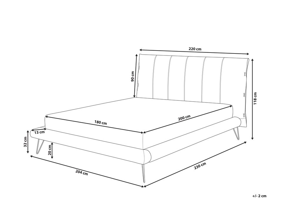 Faux Leather EU Super King Size Bed White BETIN Beliani.co.uk