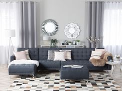 5-istuttava kulmavuodesohva ja rahi kangas oikeak. tummanharmaa ABERDEEN 5-istuttava kulmavuodesohva ja rahi kangas oikeak. tummanharmaa ABERDEEN