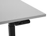 Fekete és szürke elektromosan állítható íróasztal 160 x 72 cm DESTINES_899506