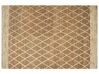 Teppich Jute beige 200 x 300 cm geometrisches Muster Kurzflor ZORAVA_886282