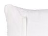 Set di 2 cuscini cotone macramè bianco 45 x 45 cm BAMIAN_904659