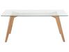 Glass Top Dining Table 180 x 90 cm HUDSON_261755