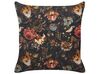Set of 2 Velvet Cushions with Flower Pattern 45 x 45 cm Multicolour RAMONDA_838927