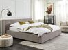 Fabric EU Super King Size Bed Grey LINARDS_876157