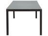 Puutarhapöytä polyrottinki tummanruskea 220 cm ITALY_1342