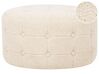 Puf boucle ⌀ 55 cm beige TAMPA_850187