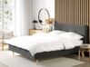 Łóżko tapicerowane 180 x 200 cm ciemnoszare RENNES_707995