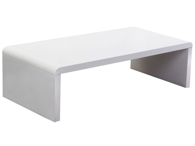 Tavolino da caffè basso bianco 120 x 60 cm MILWAUKEE_92704