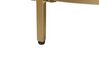 Glass Top Coffee Table with Mirrored Shelf Gold BIRNEY_829611