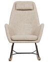 Fabric Rocking Chair Light Beige ARRIE_764809