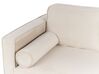 Chaise longue fluweel  beige linkszijdig MIRAMAS_848648
