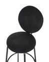 Set of 2 Boucle Bar Chairs Black EMERY_915931